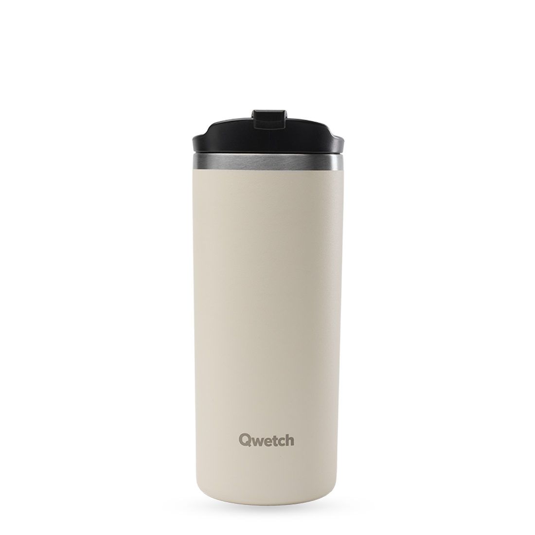 Qwetch Travel mug mat zand 470ml