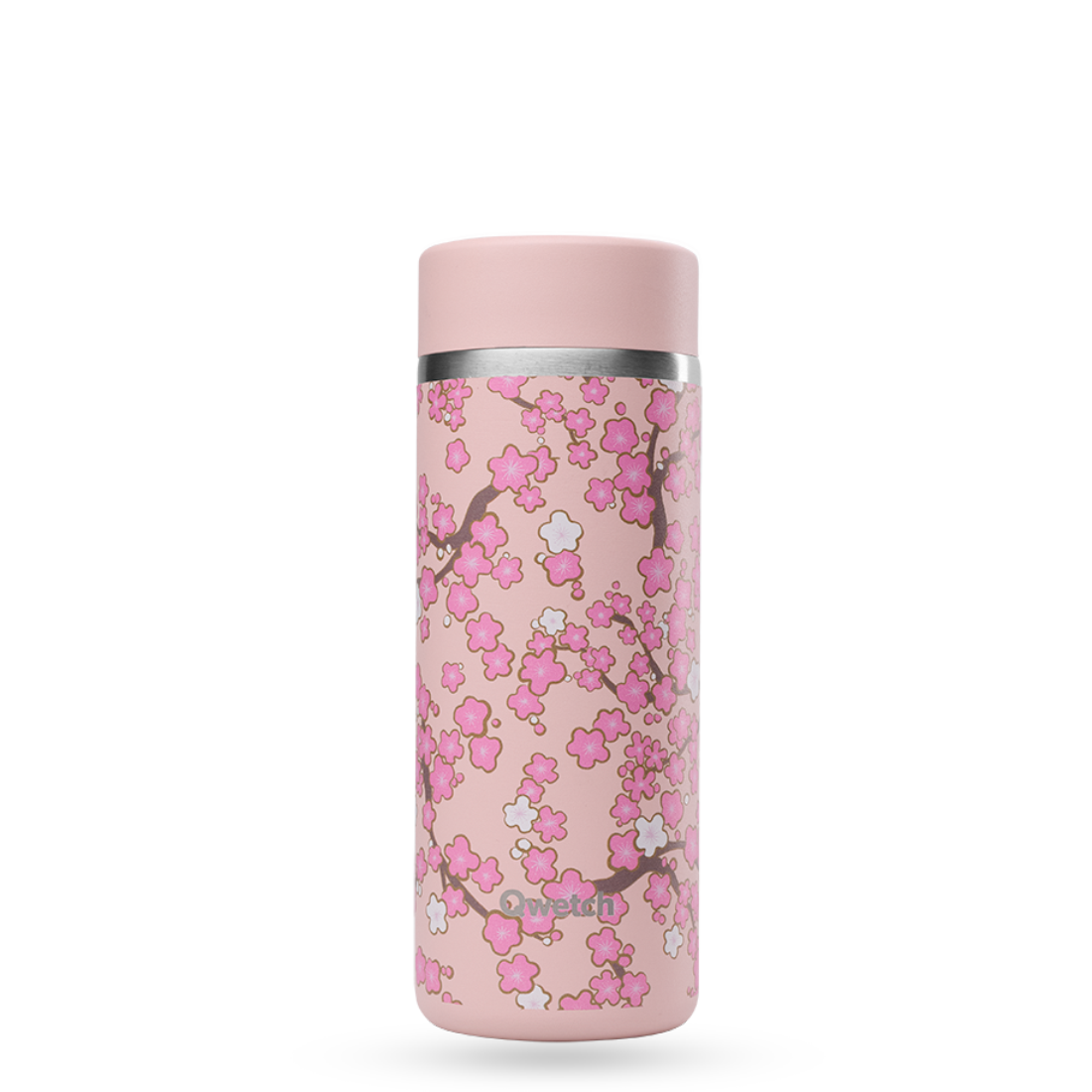 Qwetch Theepot bloemen pastelroze 400ml