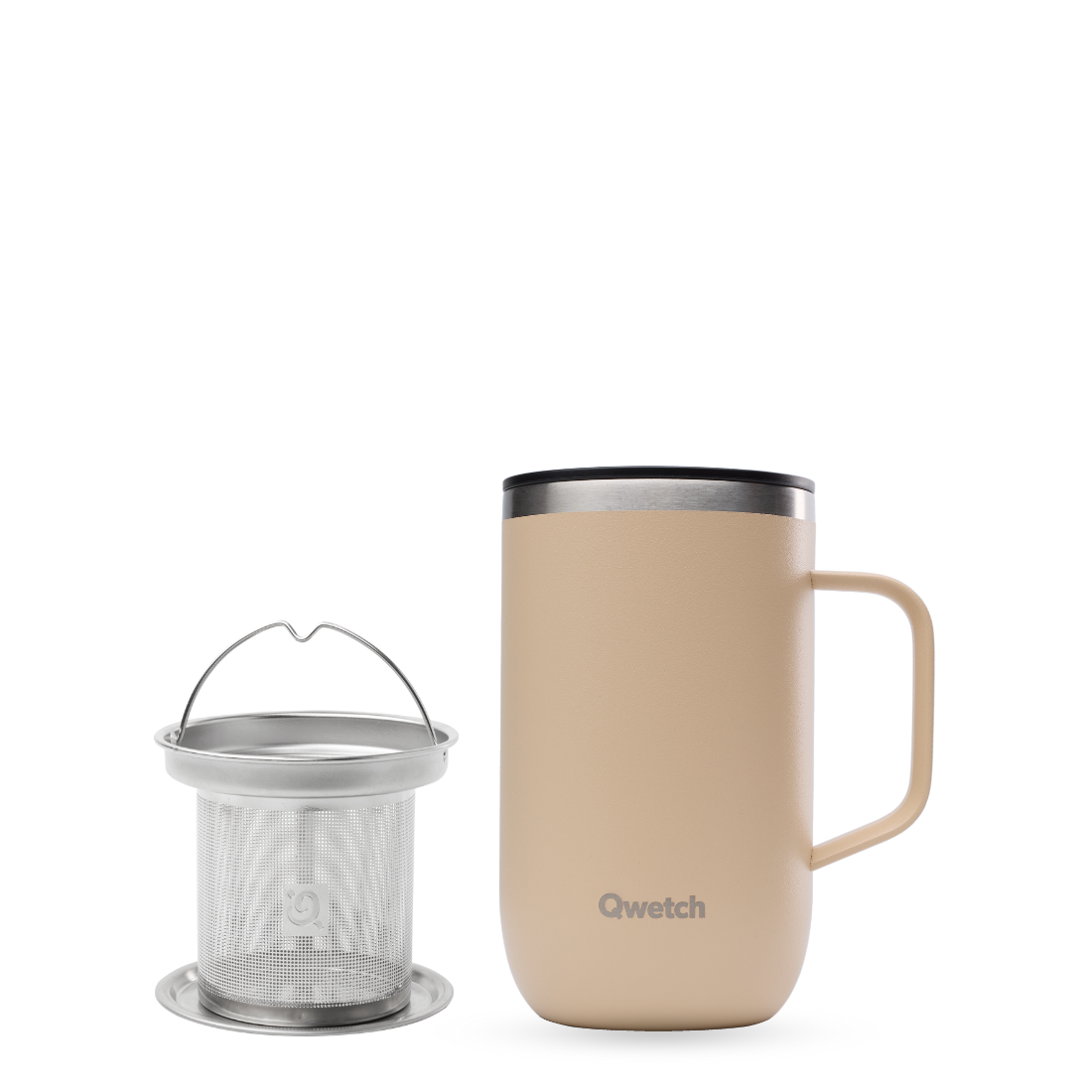 Qwetch Theemok met filter - MATT - Linnen - 470ml