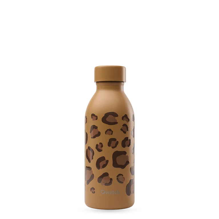 Qwetch Thermosfles ICON - WILD LEO - Camel - 350ml