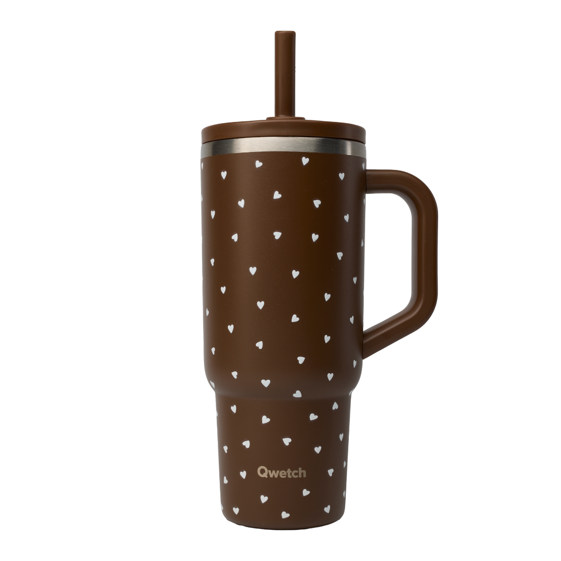 Qwetch Travel Cup met lekvrije dop - COZY - Chocolade - 900ml
