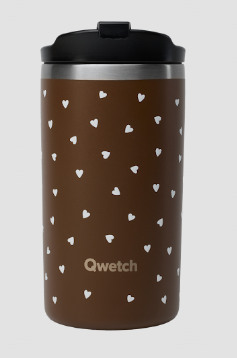 Qwetch Travel mug - COZY - Chocolade - 350ml