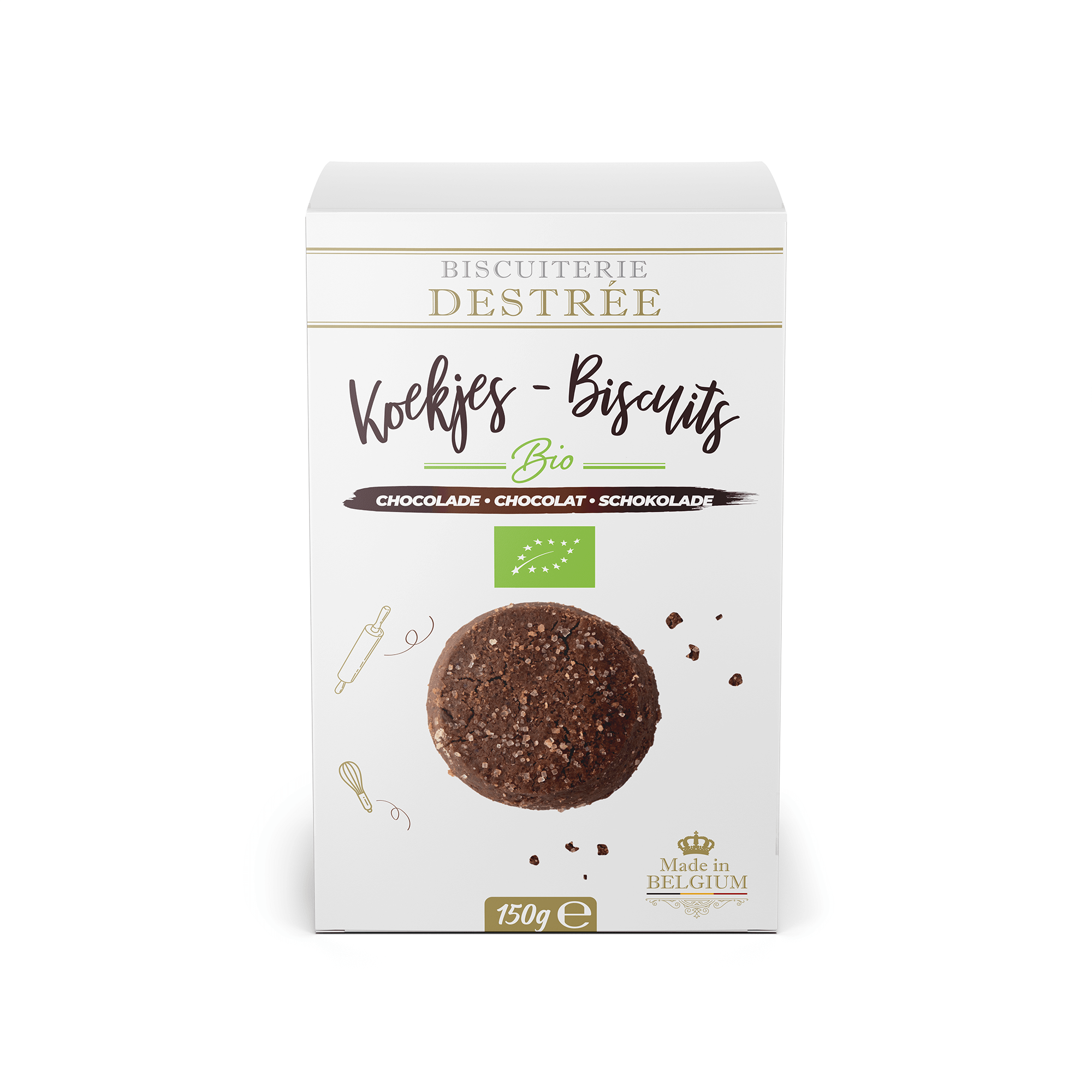 Biscuiterie Destrée Chocolade koekjes bio 150g