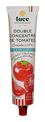 Luce Tomatenpuree dubbel geconcentreerd 28% tube bio 200g