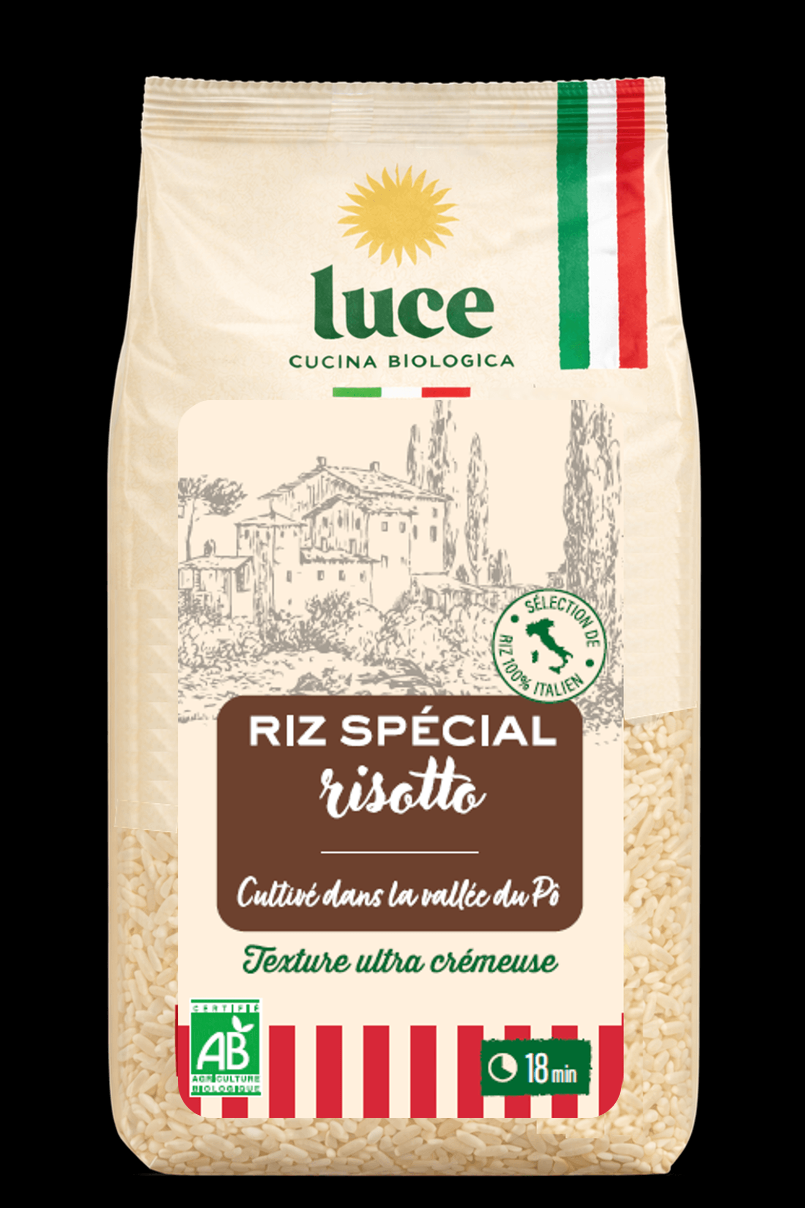 Luce Rijst wit voor risotto bio 500g