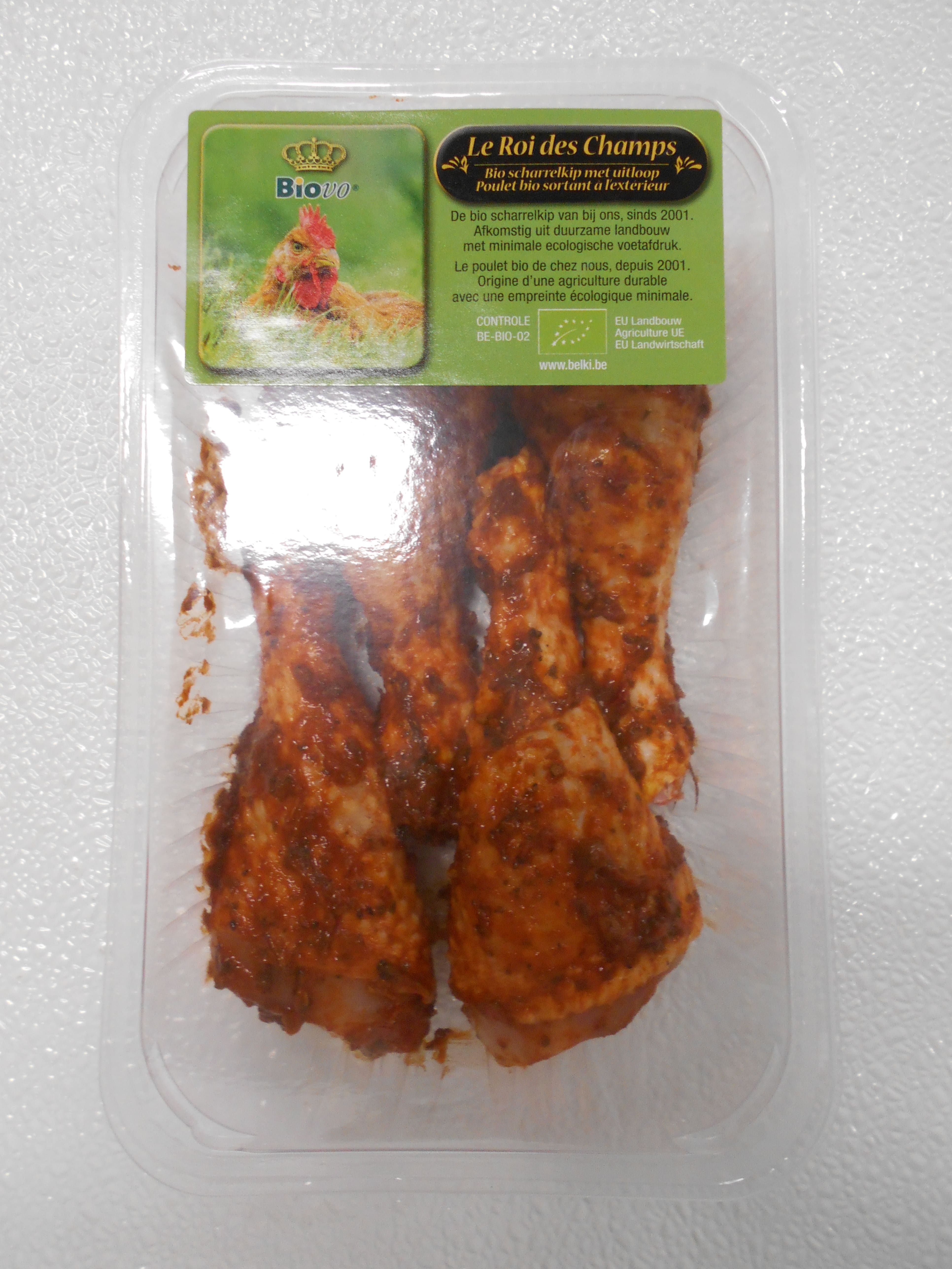 Biovo Kip onderbouten gemarineerd bio 500g