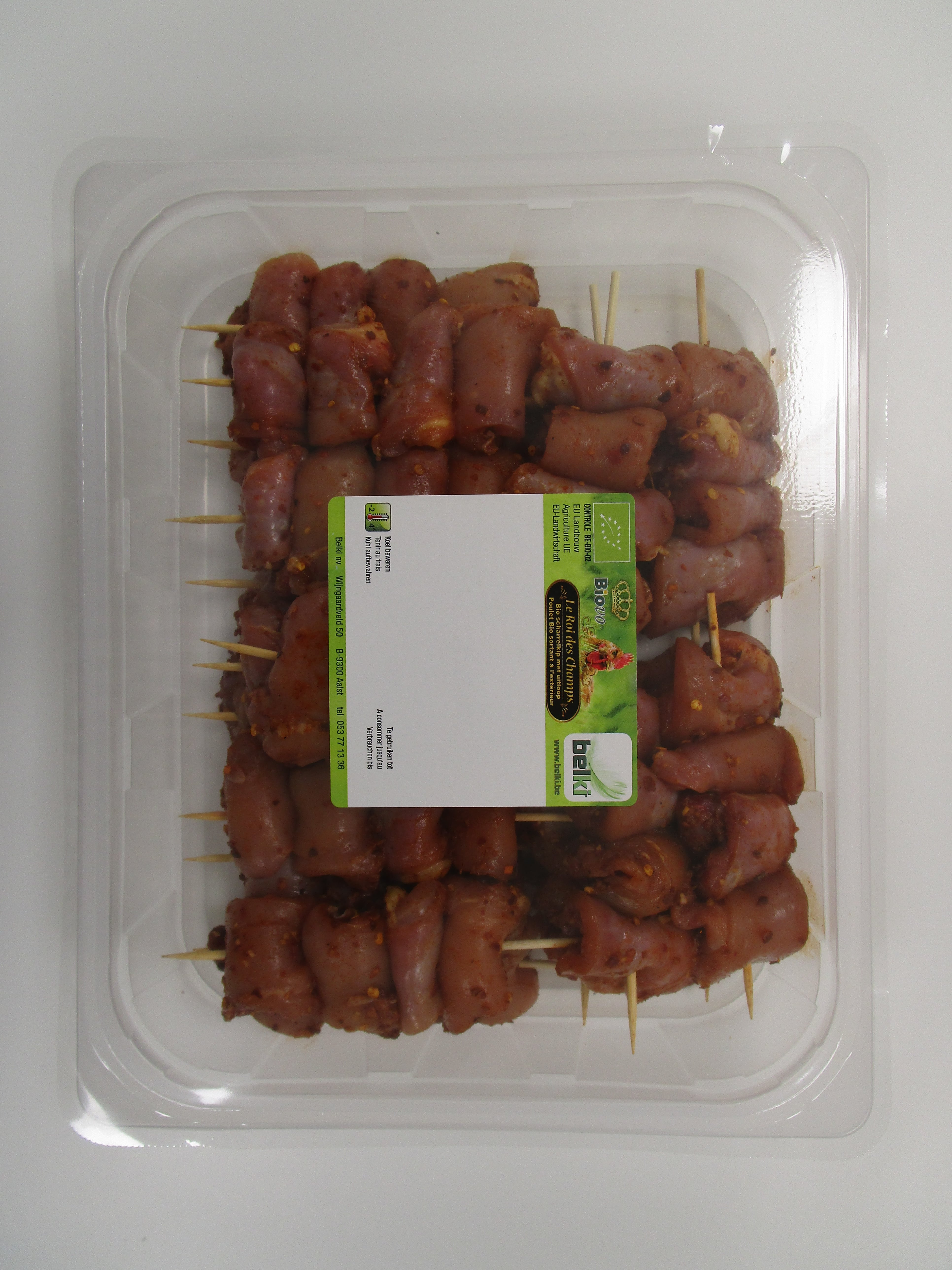 Biovo Kip brochetten gemarineerd bio 2kg