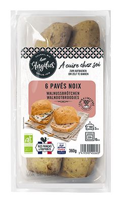 L'Angelus Walnootbroodjes bio 6x60g