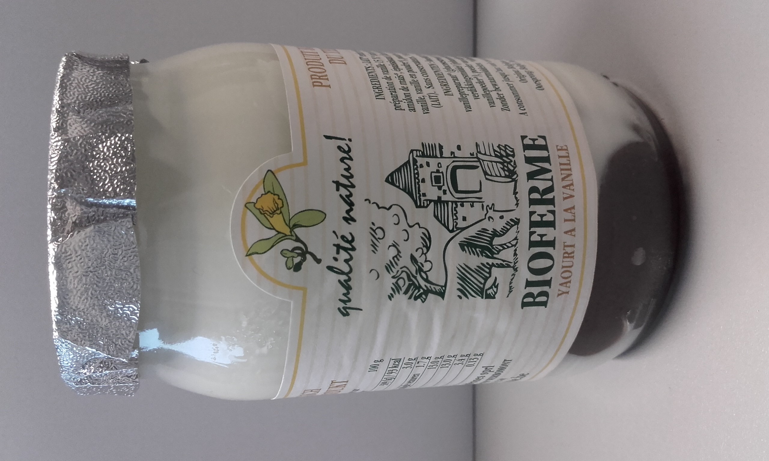 Bioferme Yoghurt vanille bio 150g