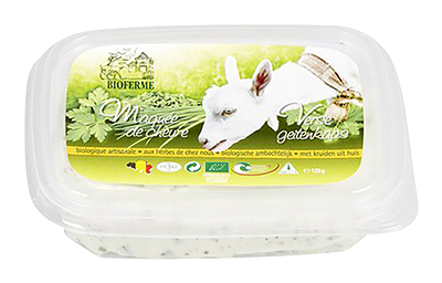 Bioferme Verse geitenkaas met kruiden bio 125g