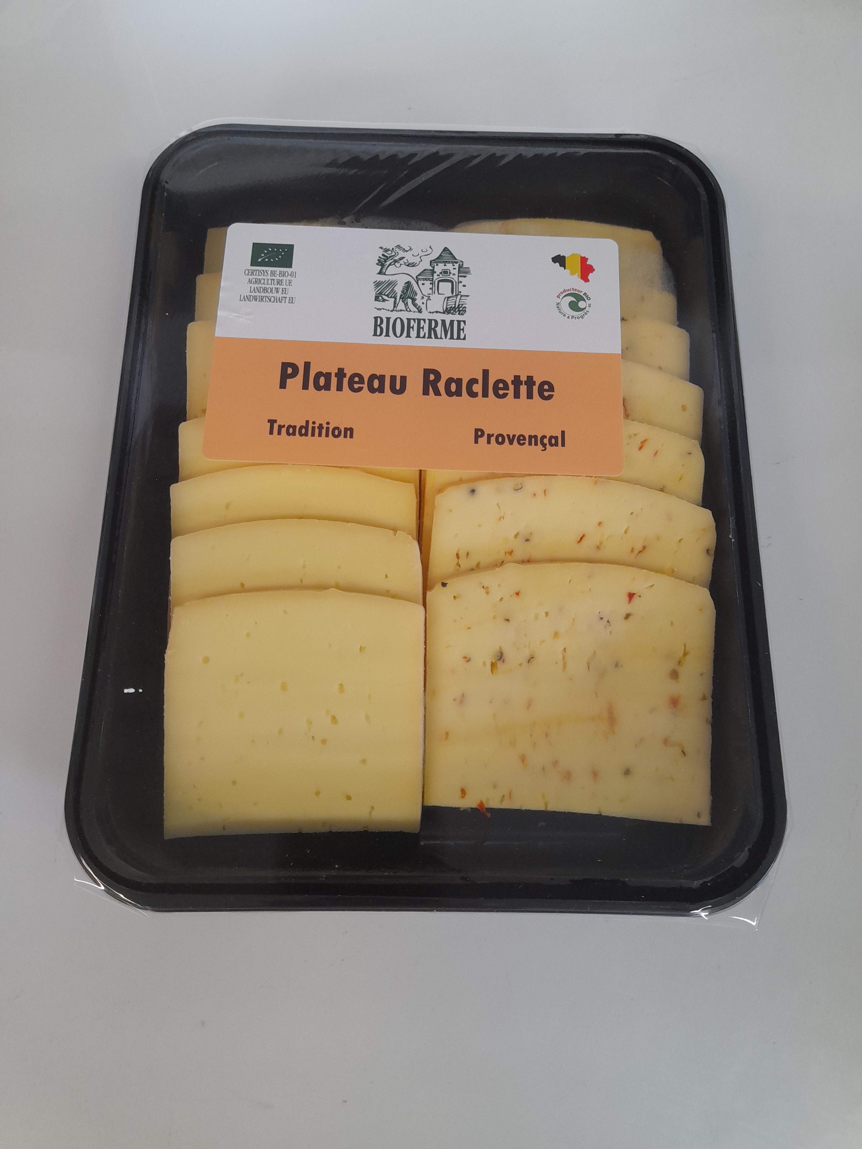 Bioferme Raclette natuur/provençal bio 400g - beschikbaar oktober tot maart