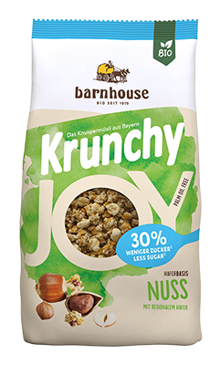 Barnhouse Krunchy joy hazelnoten bio 375g