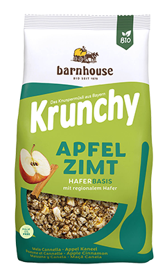 Barnhouse Krunchy appel-kaneel bio 375g