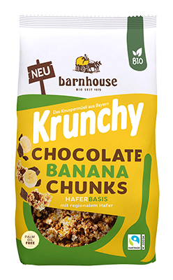 Barnhouse Krunchy chocolade banaan bio 450g