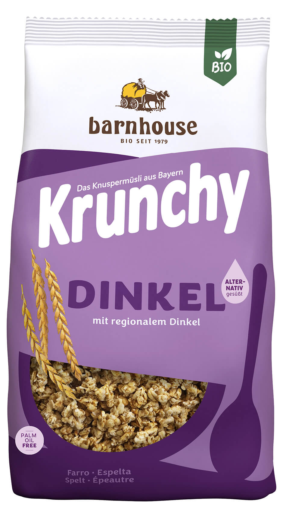 Barnhouse Krunchy spelt puur z.s. bio 375g