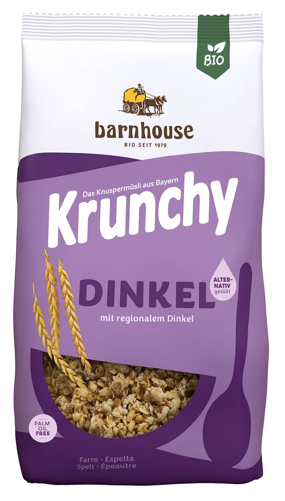 Barnhouse Krunchy spelt puur z.s. bio 750g