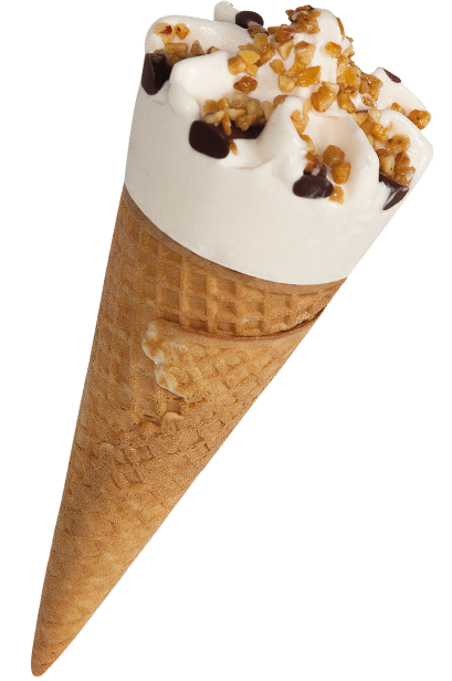 Boerderijs Cornetto vanille roomijs met chocolade en nootjes bio 110ml