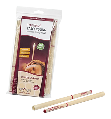 Biosun Conische oorkaarsen - honing, salie en kamille 10 stuks