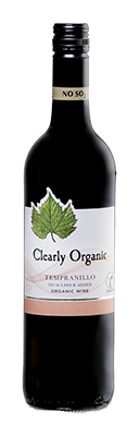 Clearly Organic Wijn rood Tempranillo ZONDER SULFIET 13,5% bio 75cl