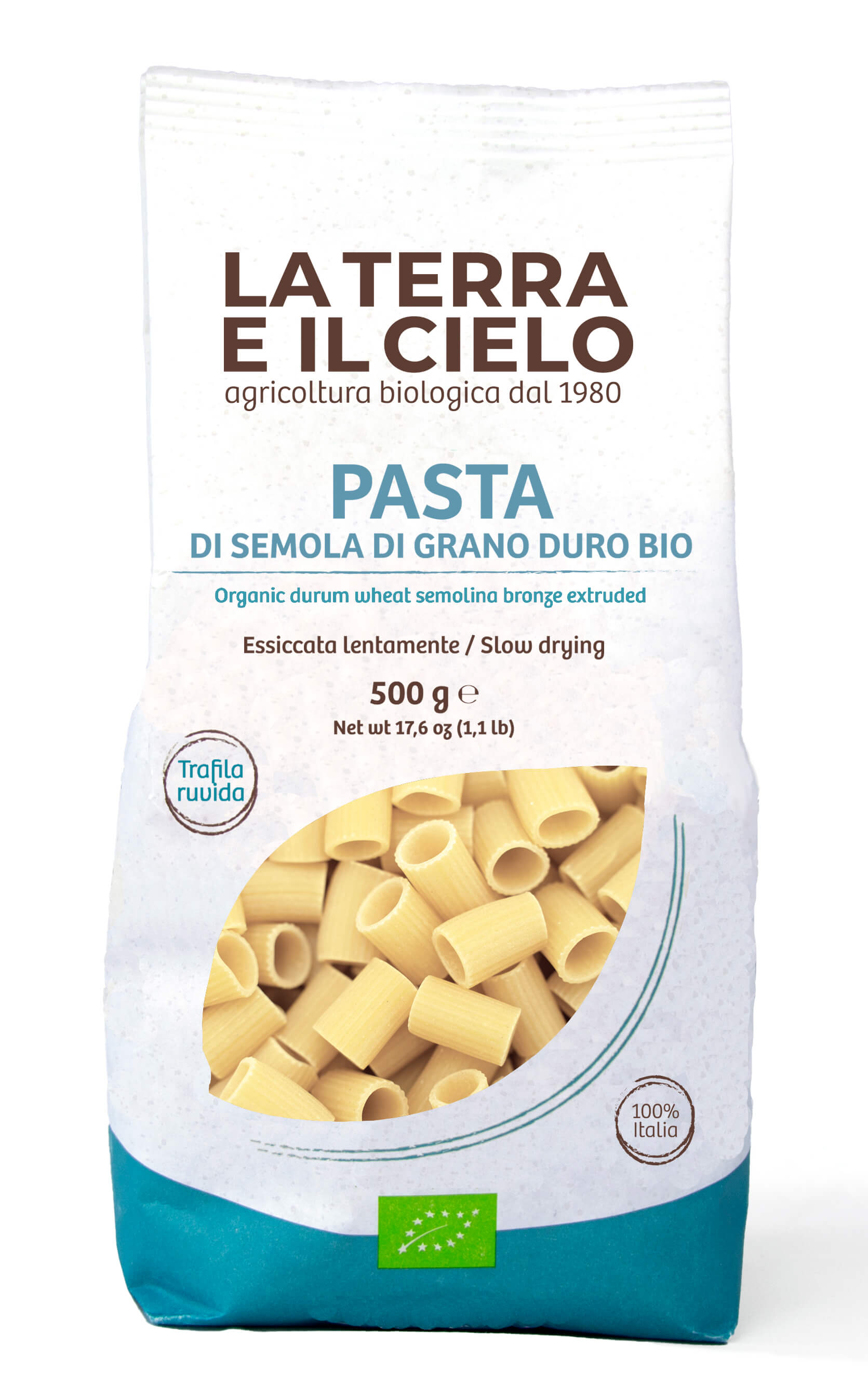 La Terra e il Cielo Mezze Maniche wit bio 500g