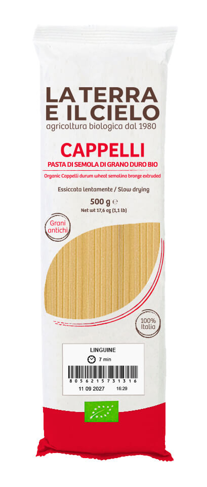 La Terra e il Cielo Linguine Cappelli wit bio 500g