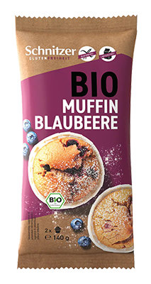 Schnitzer Muffin bosbessen bio 140g