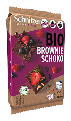 Schnitzer Brownie chocolade bio 140g