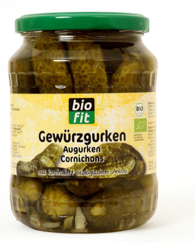 Biofit Augurken zonder suiker bio 670ml
