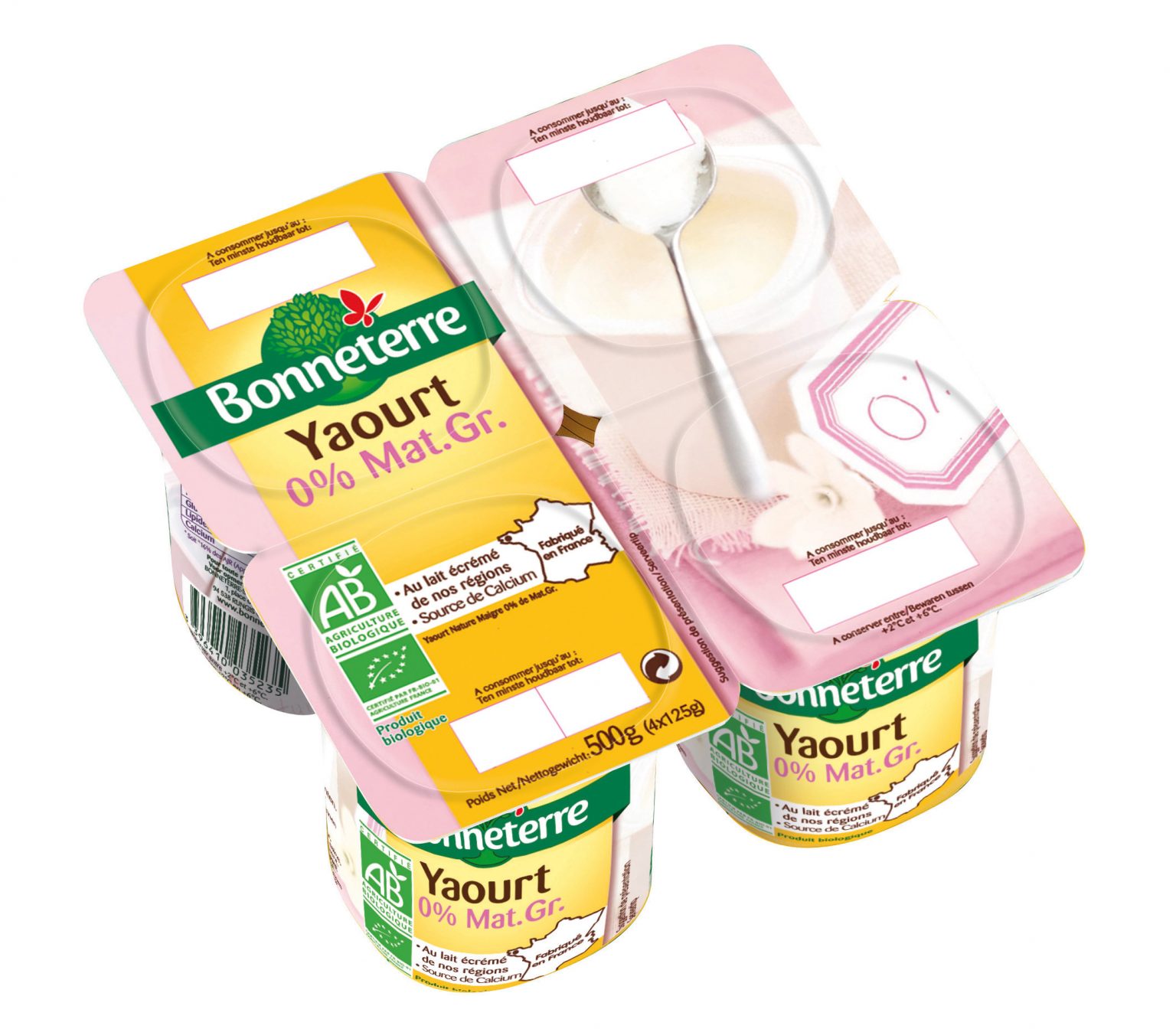 Bonneterre Yoghurt mager bio 4x125g