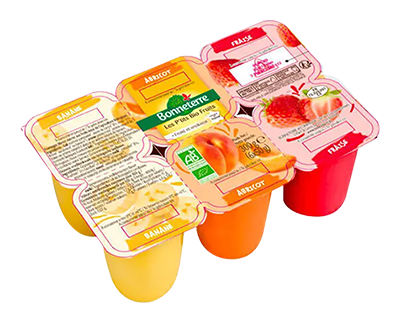 Bonneterre Yoghurt fruit mix bio 6x50g