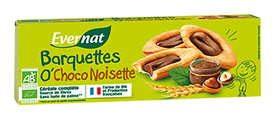 Evernat Koekjes choco hazelnoot bio 120g