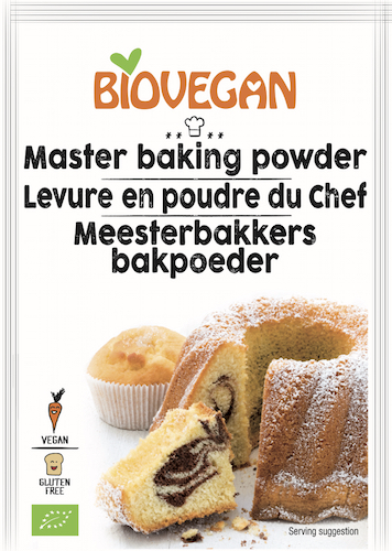 Biovegan Meesterbakkers bakpoeder lactose & glutenvrij bio 3x17g