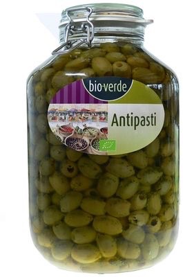 Bioverde Olijven groen ontpit (bokaal) bio 4.55kg