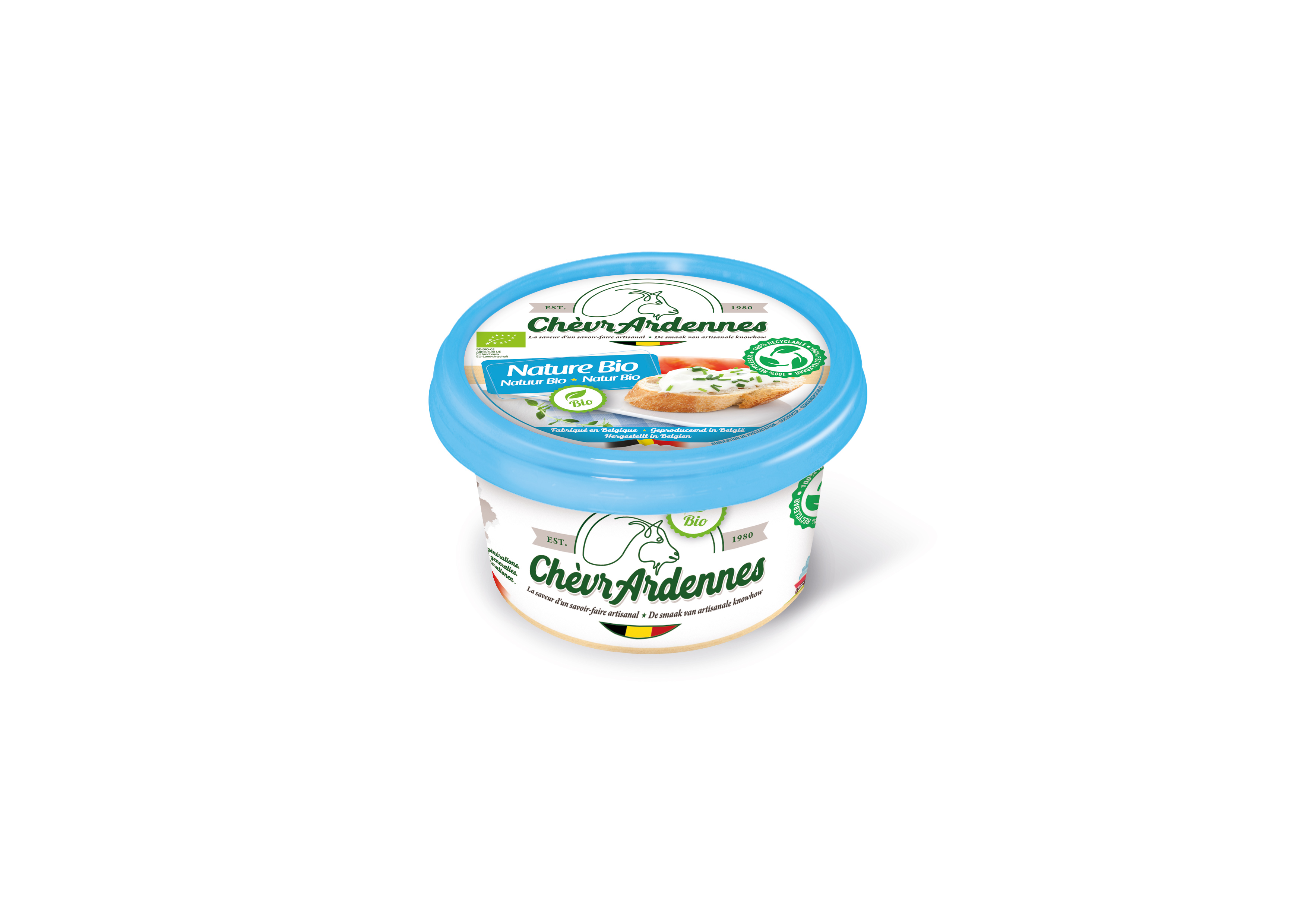 ChèvrArdennes smeerbare geitenkaas natuur bio 150g