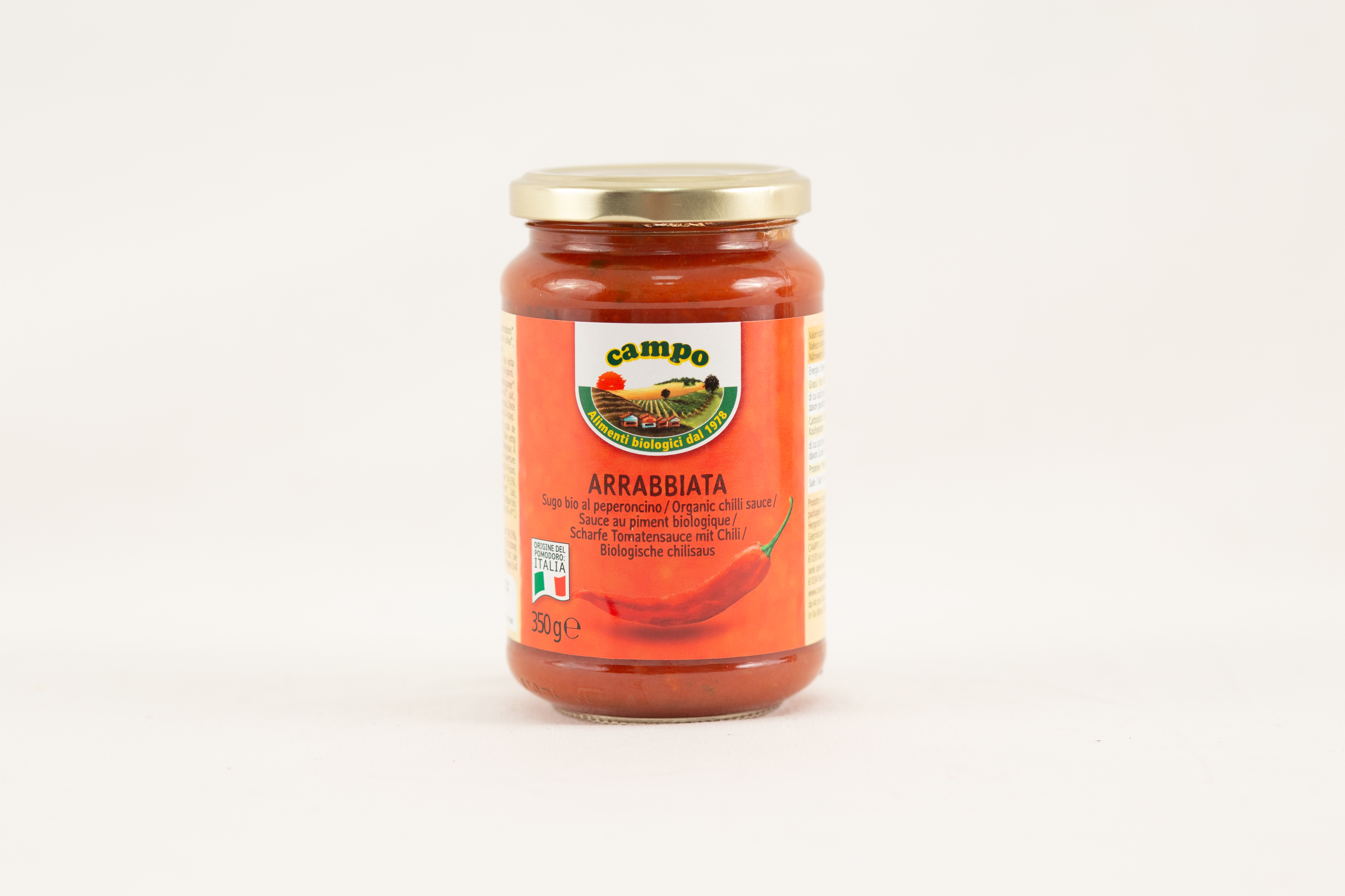 Campo Tomatensaus arrabbiata bio 350g
