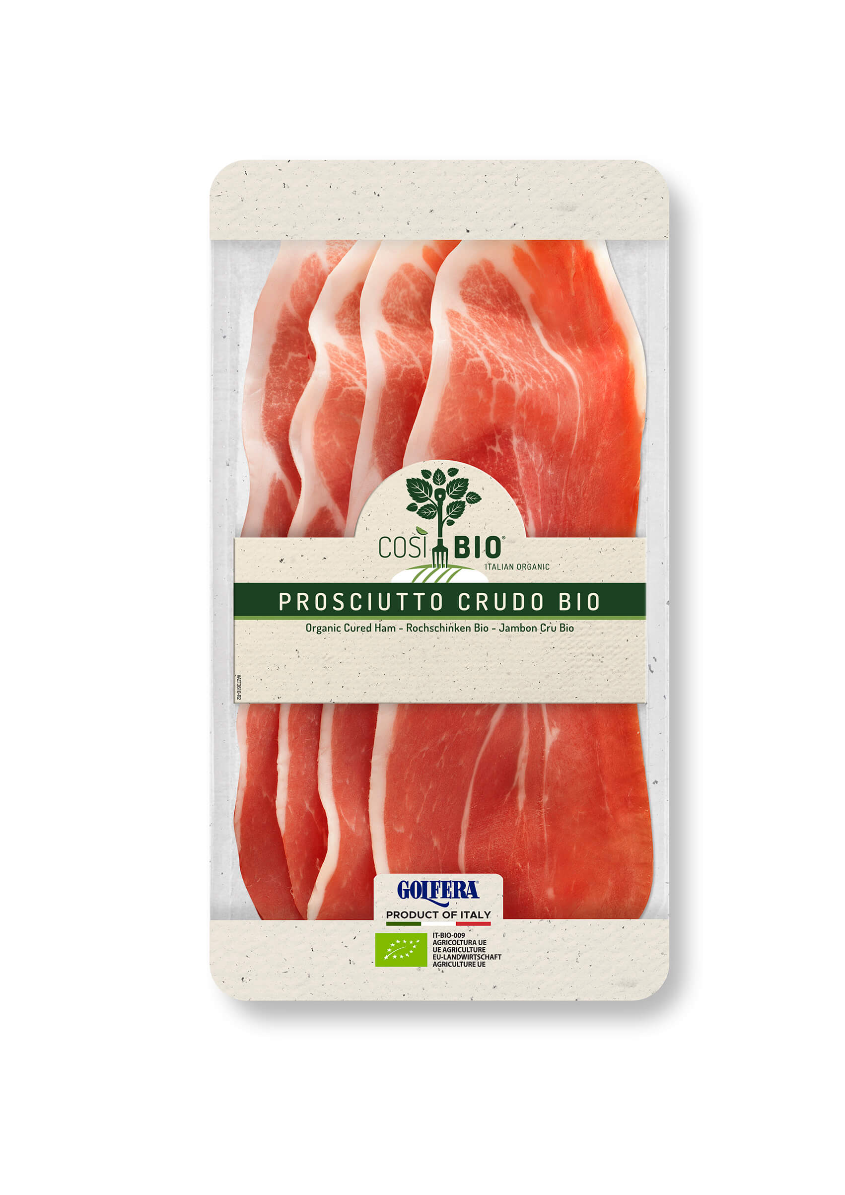 Cosi Bio Prosciutto crudo sneetjes bio 80g