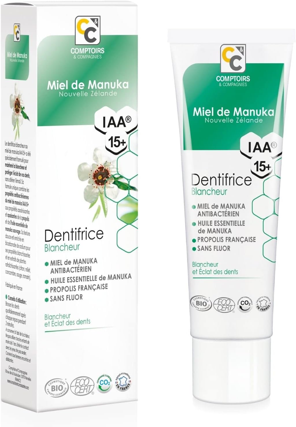 Comptoirs & Compagnies Tandpasta whitening met manuka honing IAA®15+ 75ml