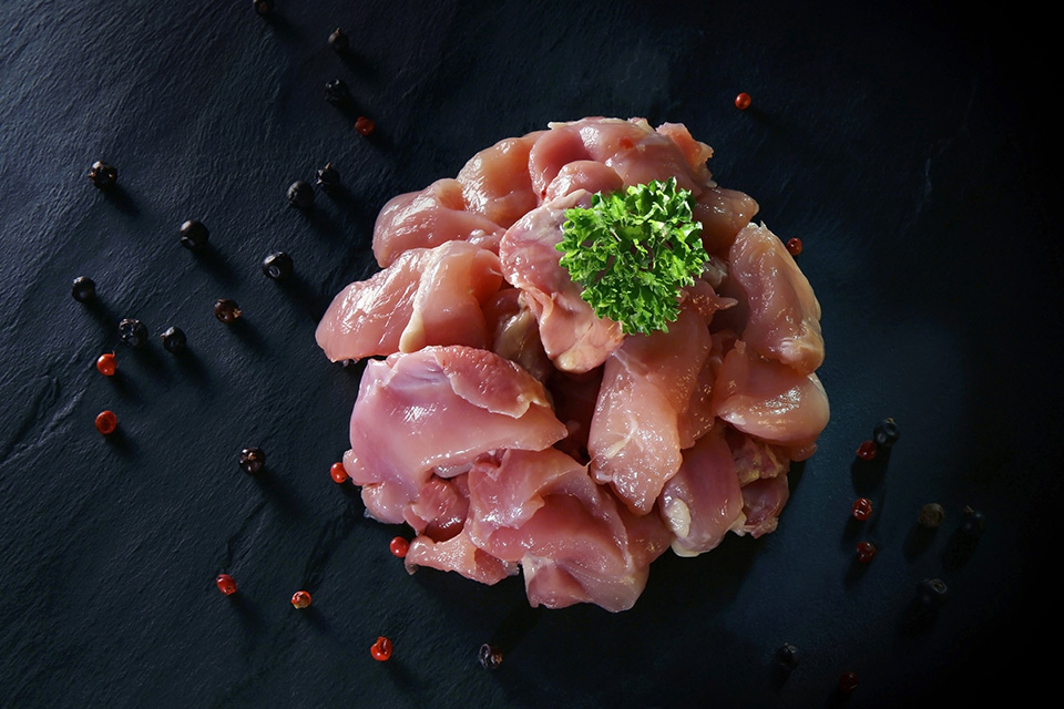 Coq des Prés Kip stukjes voor koninginnenhapjes bio 2kg