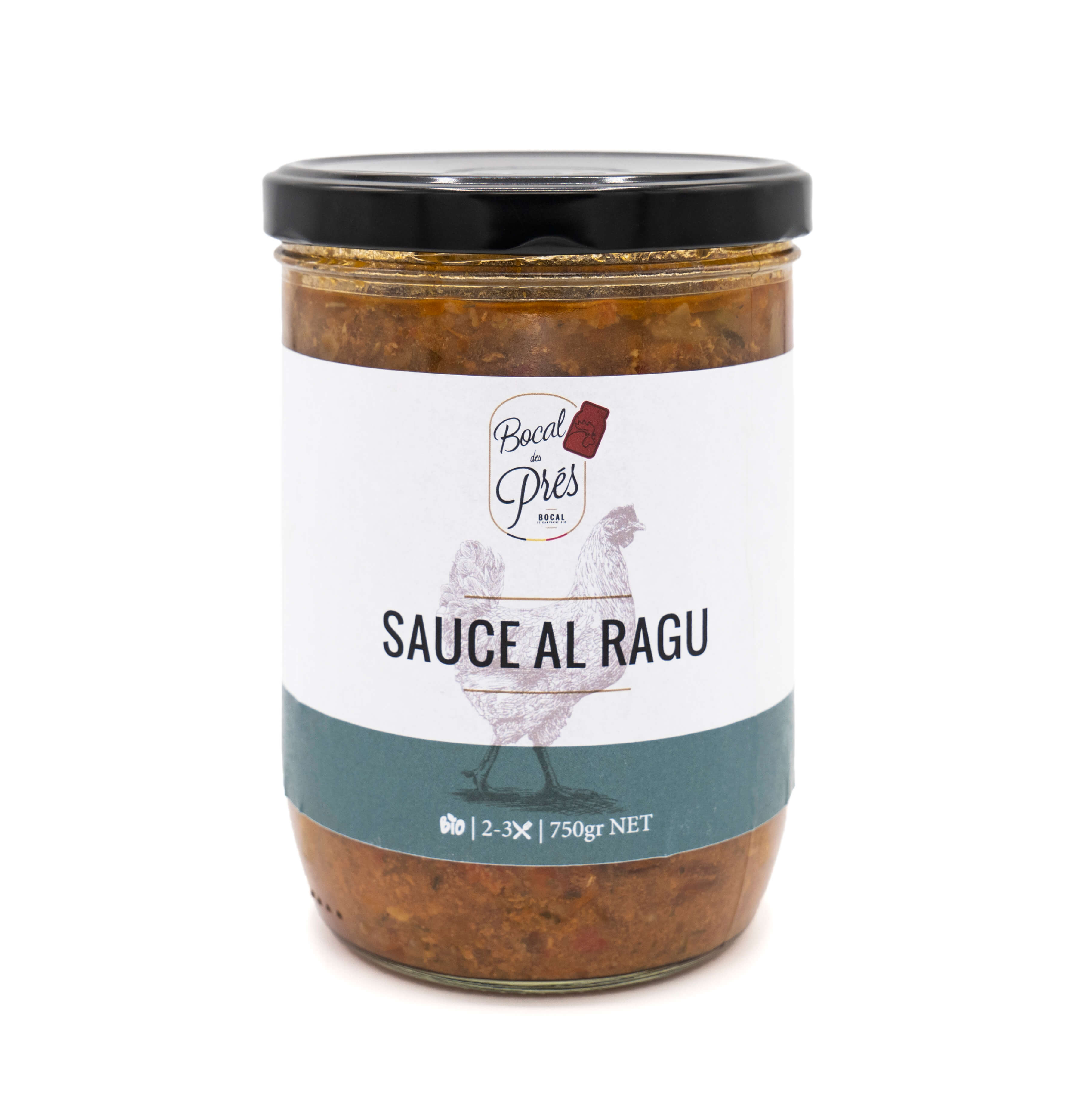 Bocal des Prés Al-ragu-saus bio 750g