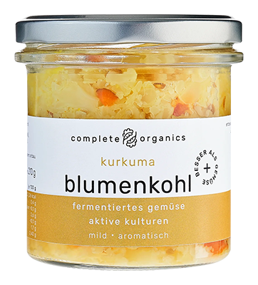 Completeorganics Gefermenteerde bloemkool met curcuma bio 230g