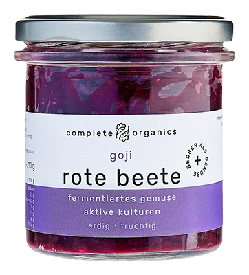 Completeorganics Gefermenteerde rode biet met gojibessen bio 230g