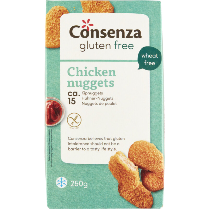 Consenza Kipnuggets glutenvrij 250g