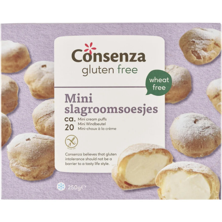 Consenza Mini slagroomsoesjes glutenvrij 250g