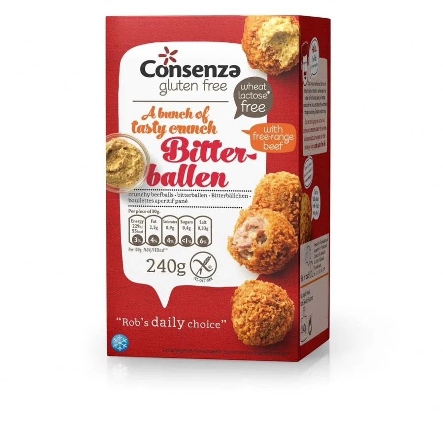 Consenza Bitterballen glutenvrij 240g