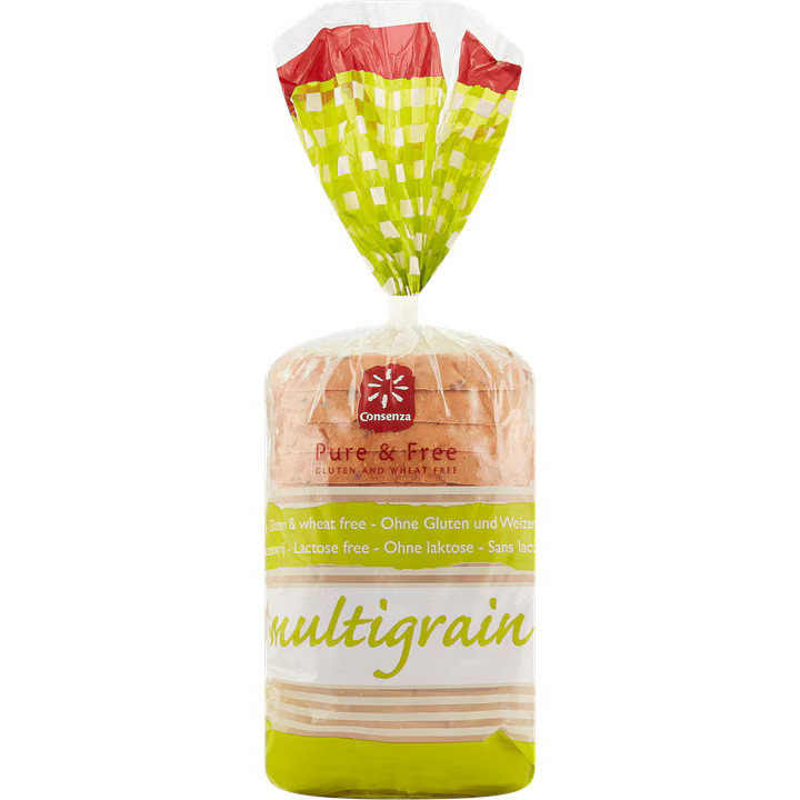 Consenza Meergranenbrood gesneden glutenvrij 750g