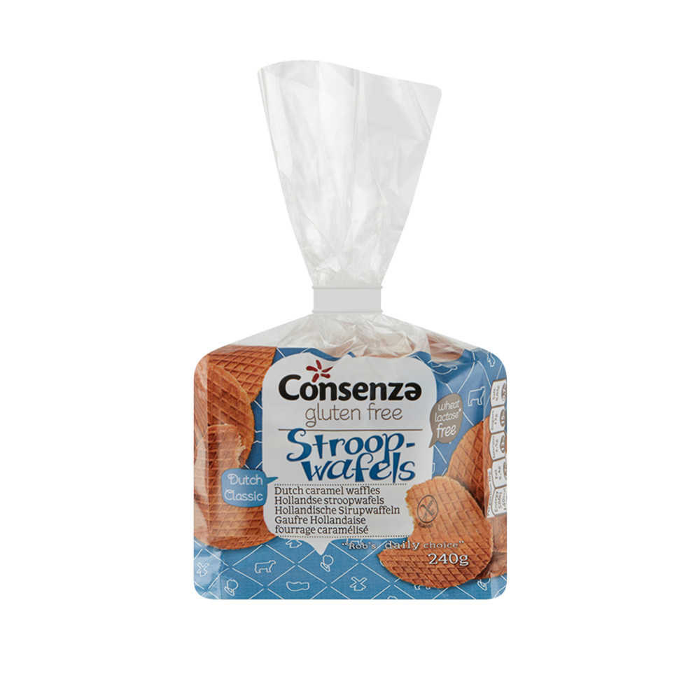 Consenza Stroopwafels glutenvrij bio 240g