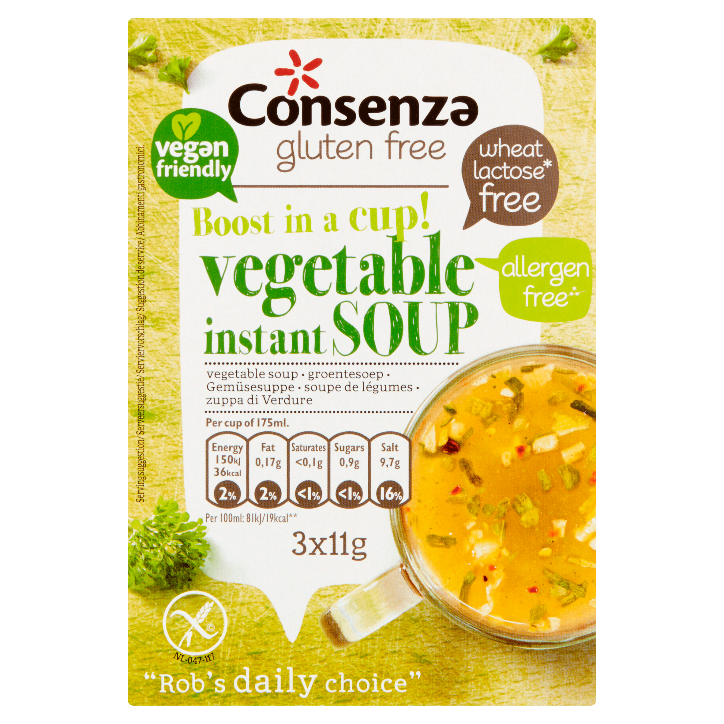 Consenza Groentebouillon instant glutenvrij 33g