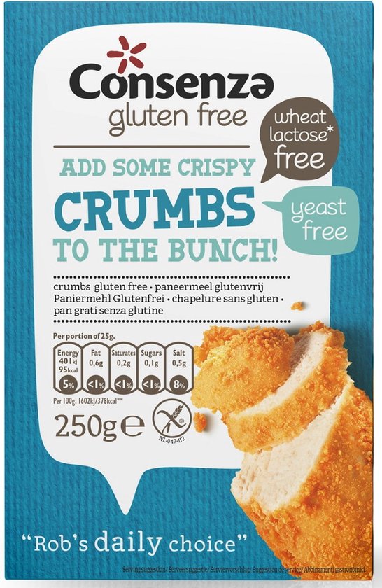 Consenza Paneermeel glutenvrij bio 250g