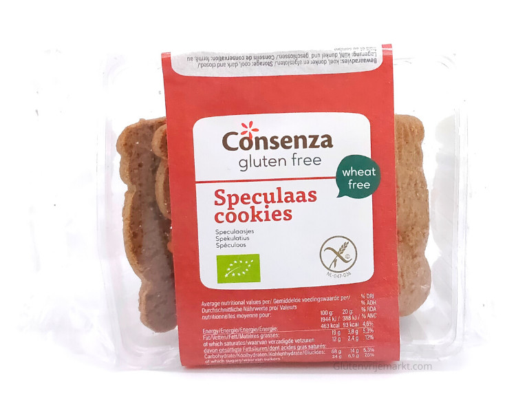 Consenza Speculaasjes glutenvrij bio 100g