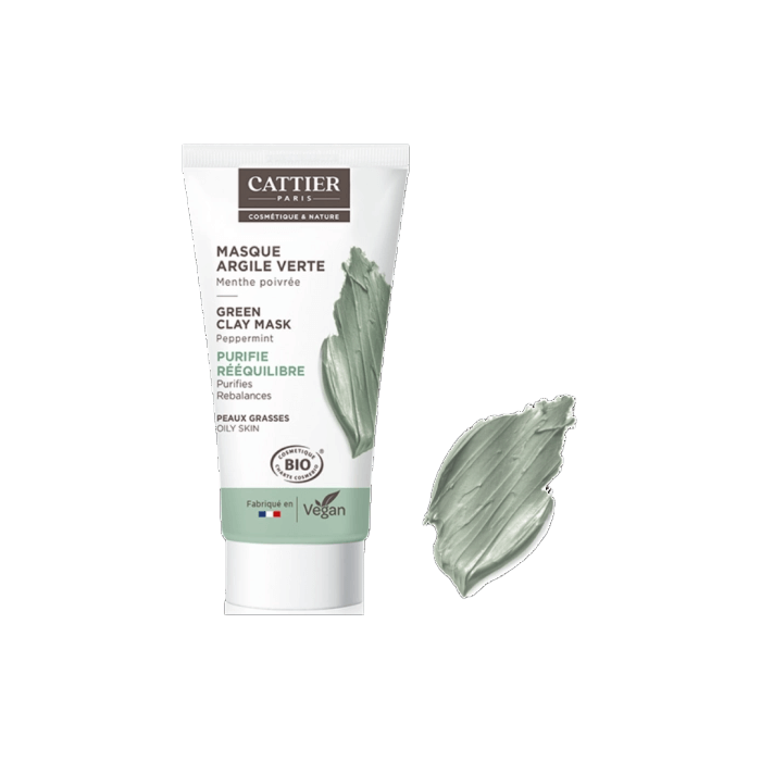 Cattier Mini masker groene klei 30ml